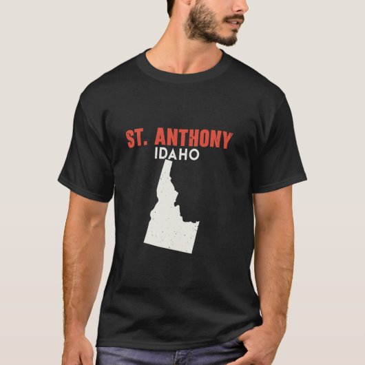 St Anthony Idaho USA Staat Amerika Reisen Idahoan T-Shirt (Vorderseite)