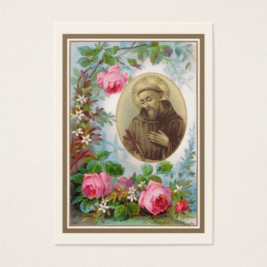 St. Anthony Jesus Elegante Gold Gastgeschenk Hochz (Vorderseite)