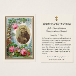 St. Anthony Jesus Elegante Goldene Hochzeitsgunstk