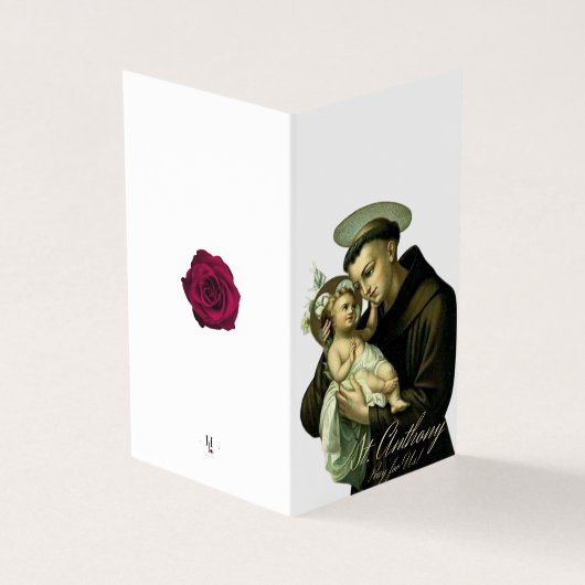 St. Anthony Katholisches Beileid Dankeschön Karten (Vorderseite)
