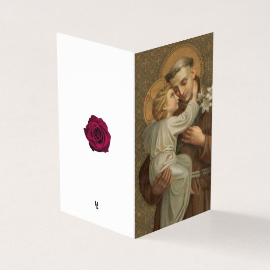 St. Anthony Katholisches Beileid Dankeschön Karten (Vorderseite)