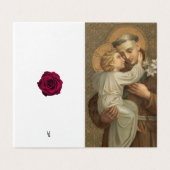 St. Anthony Katholisches Beileid Dankeschön Karten (Außenseite Aufgefaltet)