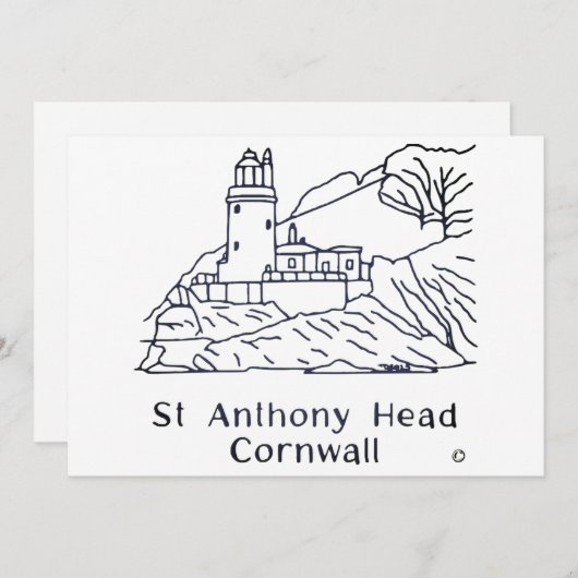 St Anthony Lighthouse card Dankeskarte (Vorne/Hinten)