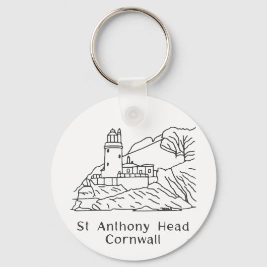 St Anthony Lighthouse Keyring Schlüsselanhänger (Vorderseite)