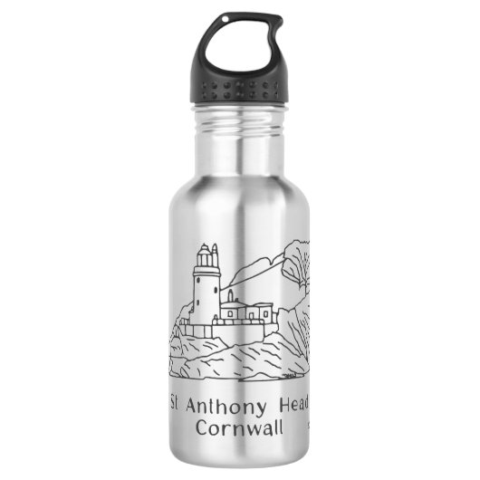 St Anthony Lighthouse Water Bottle Edelstahlflasche (Vorderseite)