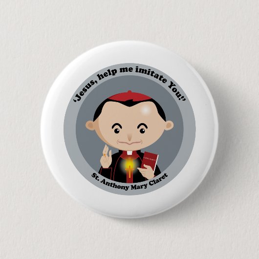 St. Anthony Mary Claret Button (Vorderseite)