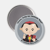 St. Anthony Mary Claret Magnet (Vorderseite/Rückseite)