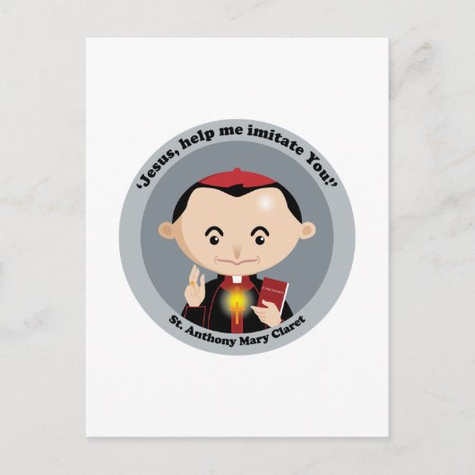 St. Anthony Mary Claret Postkarte (Vorderseite)