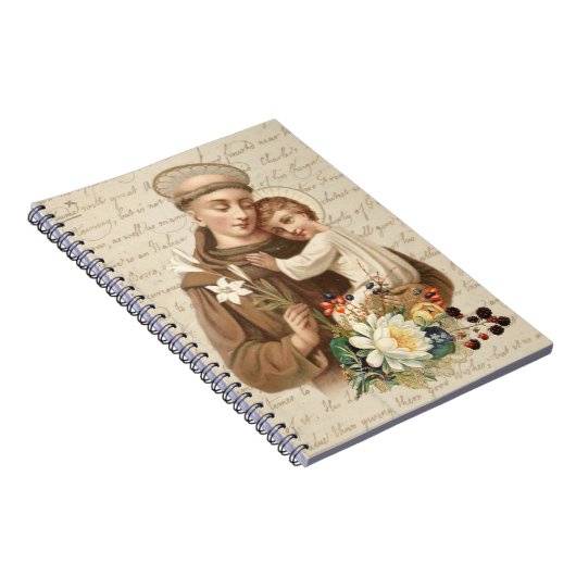 St. Anthony of Padua & Child Jesus Religious Notizblock (Rechte Seite)