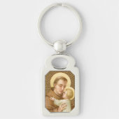 St. Anthony of Padua & Christ Child (JM 05) Rect Schlüsselanhänger (Vorderseite)