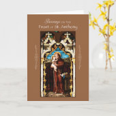 St. Anthony of Padua Feast Day Blessings Karte (Gelbe Blume)