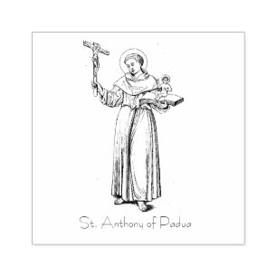 St. Anthony of Padua Katholische Religiöse Gummistempel