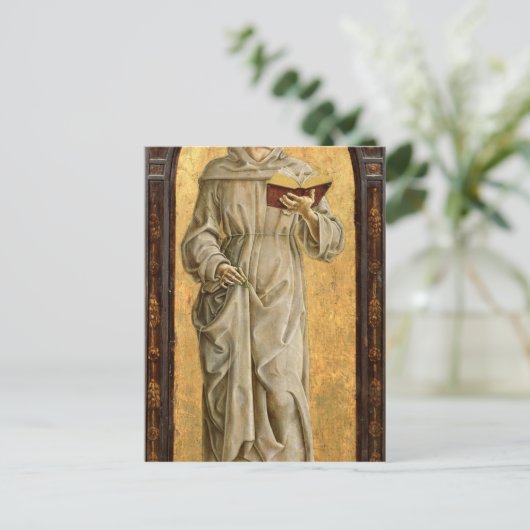 St. Anthony of Padua Reading Postkarte (Stehend Vorderseite)