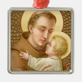 St. Anthony of Padua & the Christ Child (JM 05) Ornament Aus Metall