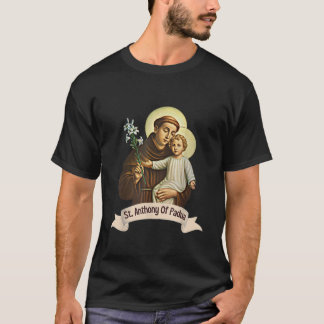 St. Anthony Padua Holding Jesus katholische Heilig T-Shirt