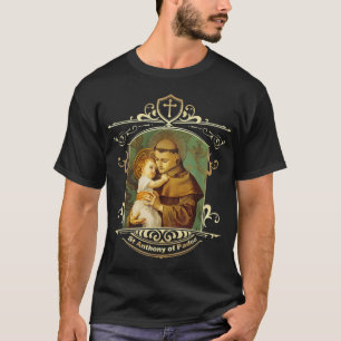 St. Anthony Padua Vintag-katholischer Säugling T-Shirt