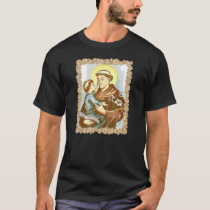 St. Anthony Padua Vintag-katholischer Säugling T-Shirt