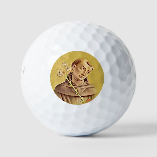 St. Anthony Patron Saint Lost Golf Balls Humorvoll Golfball (Vorderseite)