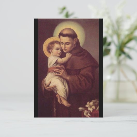 St. Anthony Prayer Card (Stehend Vorderseite)