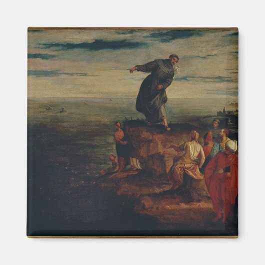 St. Anthony Preaching to the Fish, c.1580 Magnet (Vorne)