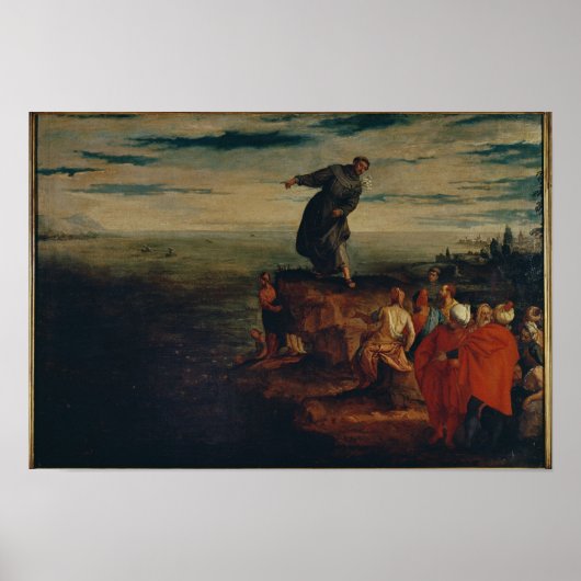 St. Anthony Preaching to the Fish, c.1580 Poster (Vorne)