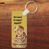 St. Anthony Religious Katholic Funny Schlüsselanhä Schlüsselanhänger (Rückseite)