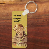 St. Anthony Religious Katholic Funny Schlüsselanhä Schlüsselanhänger (Rückseite)