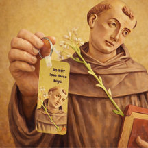 St. Anthony Religious Katholic Funny Schlüsselanhä