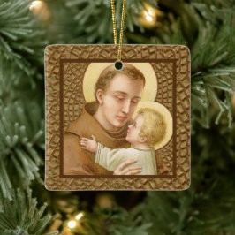 St. Anthony & the Christ Child (JM 05) DIY Back Keramikornament