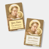 St. Anthony & the Christ Child (JM 05; Stil 2) Ausweis (Vorder- & Rückseite)
