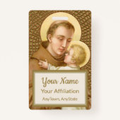 St. Anthony & the Christ Child (JM 05; Stil 2) Ausweis (Rückseite)