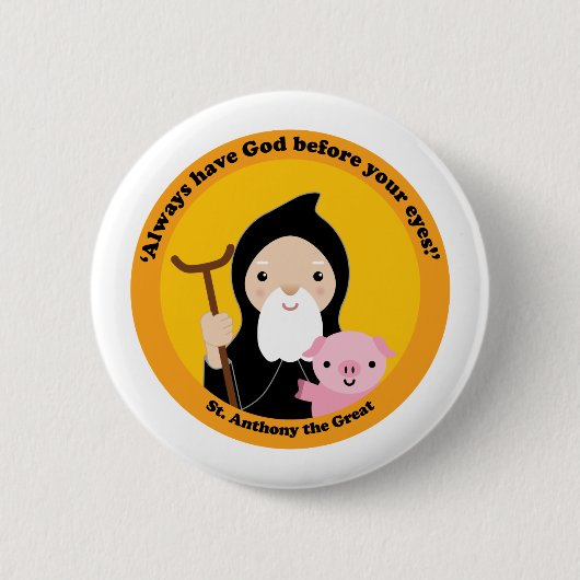 St. Anthony the Great Button (Vorderseite)