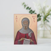 St. Anthony the Great Orthodox Christian Icon Postkarte (Stehend Vorderseite)