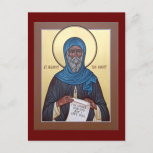 St. Anthony the Great Prayer Card Postkarte