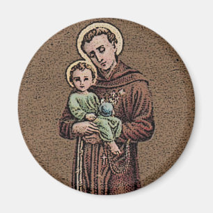St Anthony u. Baby Jesus Magnet