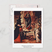 St.Anthony und St.Louis von Lorenzo Lotto Postkarte (Vorne/Hinten)