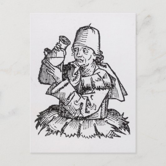 St. Anthony von 'Liber Chronicarum' Postkarte (Vorderseite)