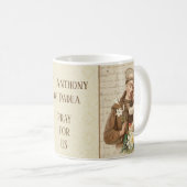 St Anthony von Padua-Baby Jesus Kaffeetasse (VorderseiteRechts)