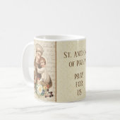 St Anthony von Padua-Baby Jesus Kaffeetasse (Vorderseite Links)