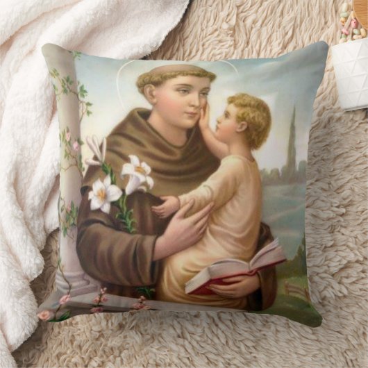 St Anthony von Padua-Baby Jesus Kissen (Decke)