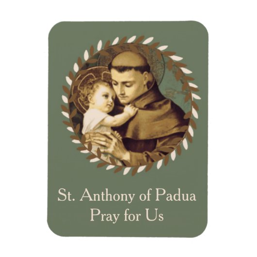 St. Anthony von Padua Baby Jesus Magnet (Vertikal)