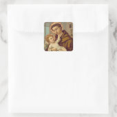 St. Anthony von Padua Baby Jesus Quadratischer Aufkleber (Tasche)