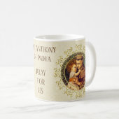 St Anthony von Padua-Baby Jesus religiös Kaffeetasse (VorderseiteRechts)