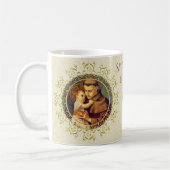 St Anthony von Padua-Baby Jesus religiös Kaffeetasse (Links)