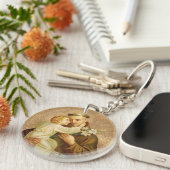 St Anthony von Padua-Baby Jesus Schlüsselanhänger (Vorderseite rechts)