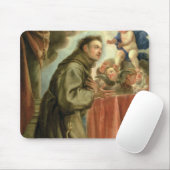 St Anthony von Padua das Christus-Kind verehrend Mousepad (Mit Mouse)