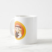 St Anthony von Padua Kaffeetasse (Vorderseite Links)