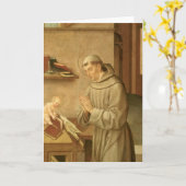 St Anthony von Padua Karte (Gelbe Blume)