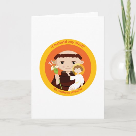 St Anthony von Padua Karte (Vorderseite)