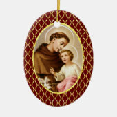 St Anthony von Padua Keramikornament (Vorne)